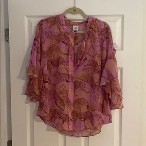 Leopard Cabi Buttondown